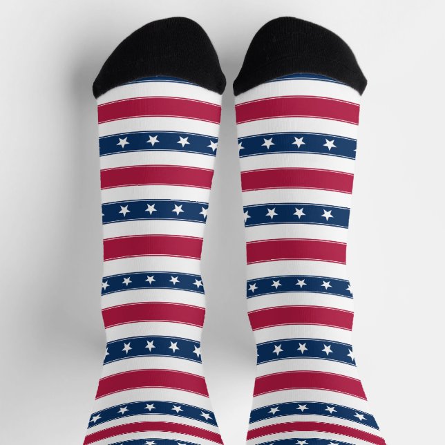 Stars and Stripes USA Socks (Top)