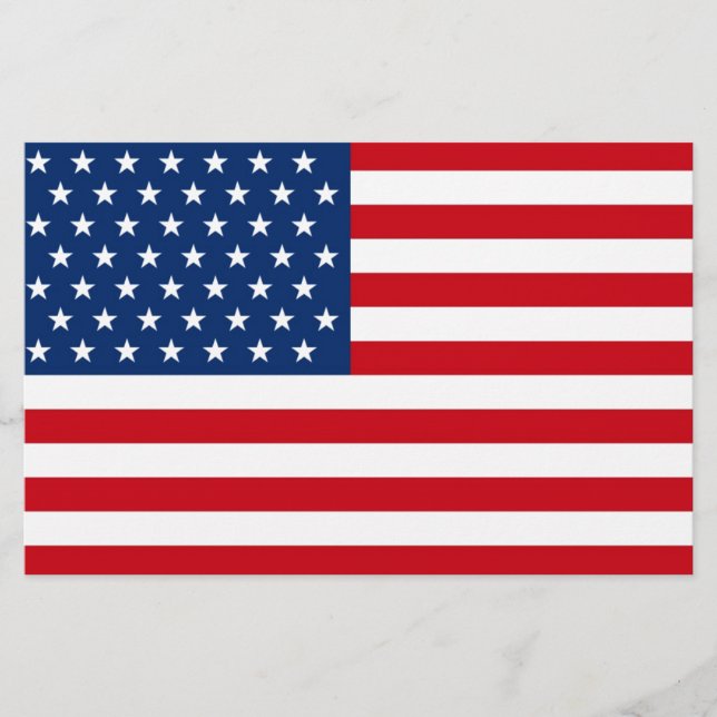 Stars and Stripes USA Stationery (Front)