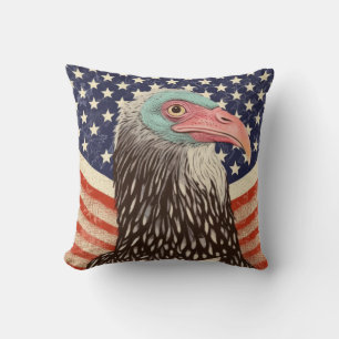 Stars and Stripes Vulture Cushion