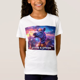 Stars And Stripes with Zebra Zanzibar - T-Shirt