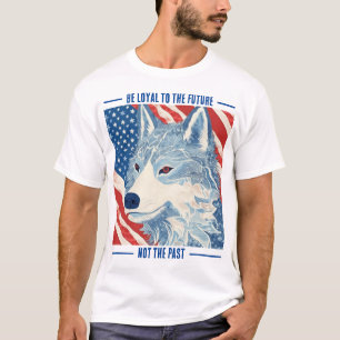Stars and Stripes Wolf T-shirt