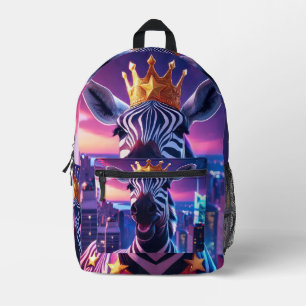 Stars And Stripes Zebra Zanzibar Printed Backpack