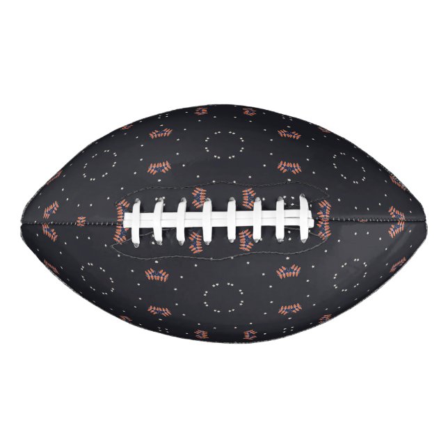 Stars And Unique Spaceship Pattern American Football (Front)