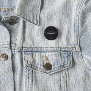 Stars And Unique Spaceship Pattern Button