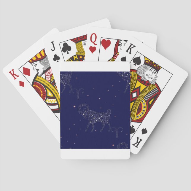 stars aries playing cards (Back)