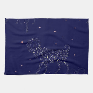 stars aries tea towel
