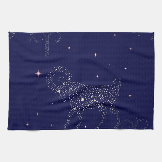 stars aries tea towel (Horizontal)