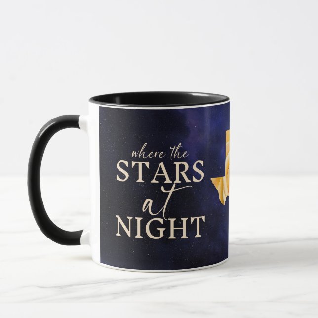 Stars at Night are Big and Bright Texas Rose Mug (Left)