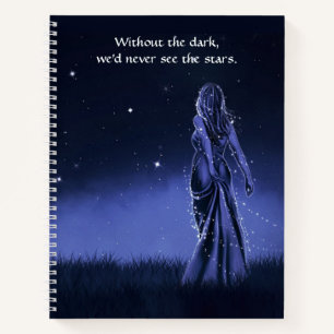 Stars at Night Inspirational & Spiritual Quote Notebook