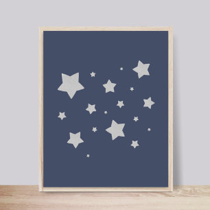 Stars at Night Nursery Poster