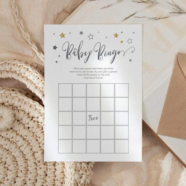 Stars Baby Bingo | Gender Reveal Baby Shower Game (Creator Uploaded)