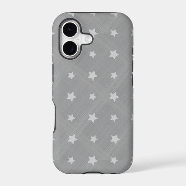 Stars background with textile pattern (Back)
