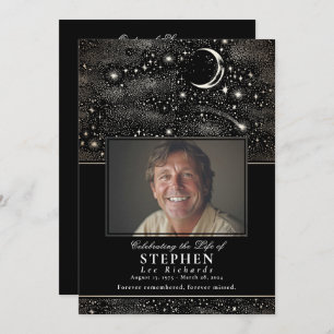 Stars Celebration of Life Photo Memorial Funeral  Programme