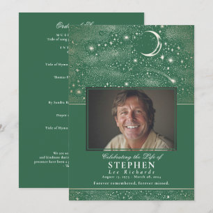 Stars Celebration of Life Photo Memorial Funeral  Programme