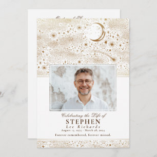 Stars Celebration of Life Photo Memorial Funeral  Programme