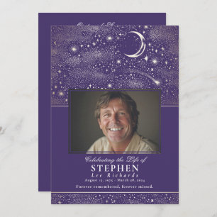 Stars Celebration of Life Photo Memorial Funeral  Programme