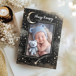 Stars Celestial Cute Newborn Photos Birth Announcement