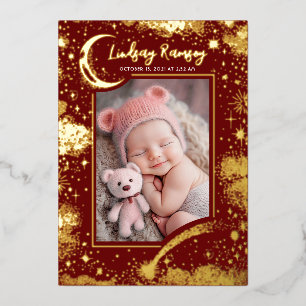 Stars Celestial Cute Red Newborn Photos Birth