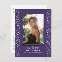 Stars Celestial QUINCEANERA Save The Date Photo