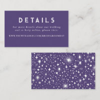 Stars Celestial Wedding Details