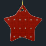 Stars Ceramic Christmas Ornament<br><div class="desc">Text can be added to this ornament to make a personalised holiday gift. If you need help, just click on the contact link above to send the designer a personal detailed message. ©Mujka</div>