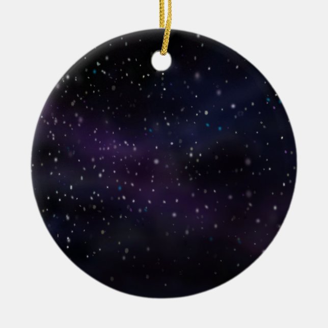 Stars Ceramic Tree Decoration (Front)