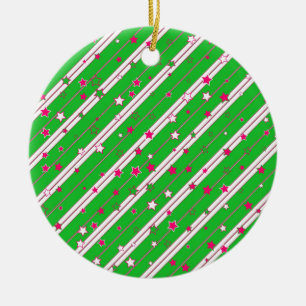 Stars Christmas design Ceramic Tree Decoration