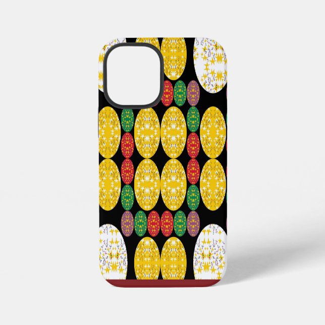 Stars Circles iPhone Case (Back)