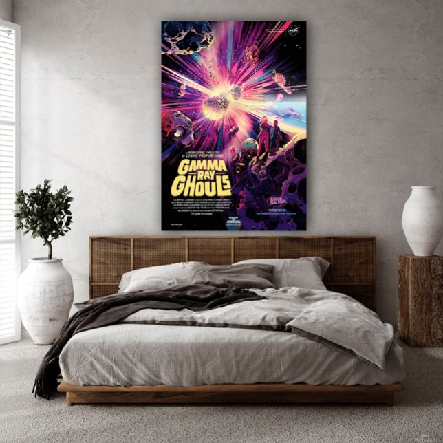 Stars Collision Rainbow Explosion Canvas Print (Creator Uploaded)