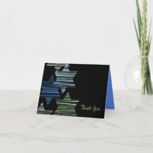 STARS CONECTING Bat Bar Mitzvah Thank You Card