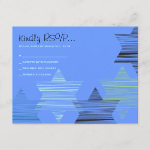 STARS CONNECTING Bar Bat Mitzvah Reception Card