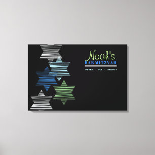 STARS CONNECTING Bat Mitzvah Memory Sign In Board