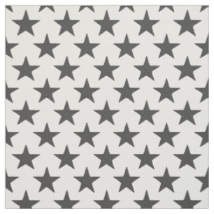 stars dark grey half pearl fabric