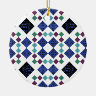 Stars Diamonds Ceramic Tree Decoration