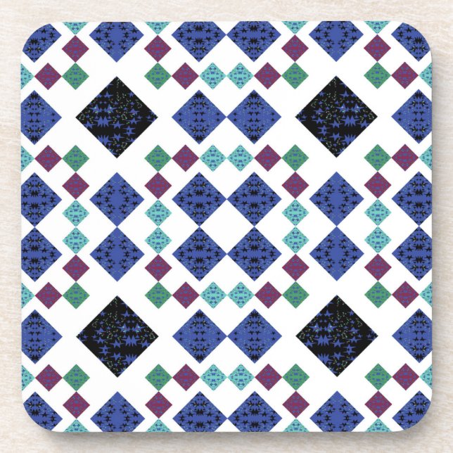 Stars Diamonds Coaster (Front)
