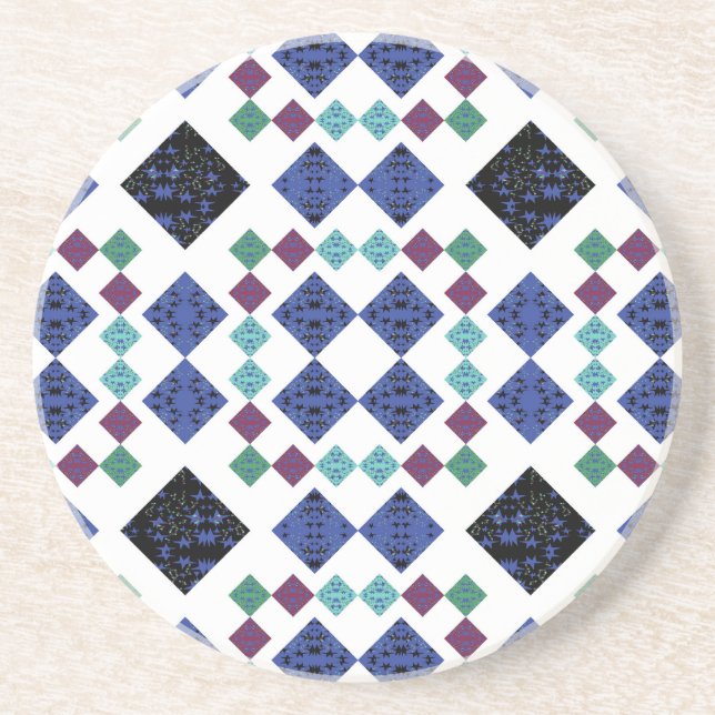 Stars Diamonds Coaster (Front)