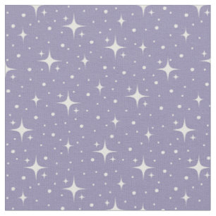 Stars & Dots on Light Gray Indigo Fabric