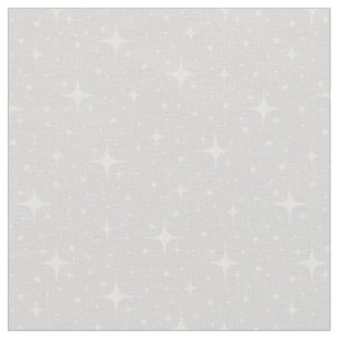 Stars & Dots on Pale Gray Fabric