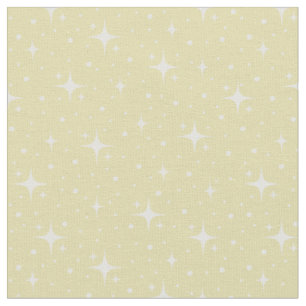 Stars & Dots on Yellow Fabric