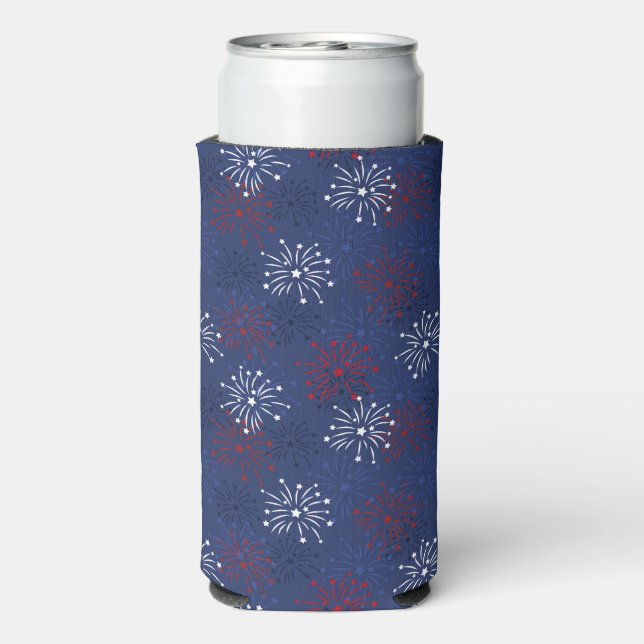 Stars & Fireworks: Independence Day Celebration  Seltzer Can Cooler (Seltzer Back)