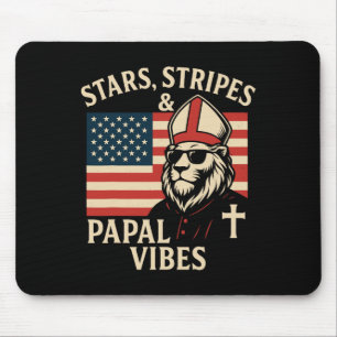Stars first american pope mouse mat