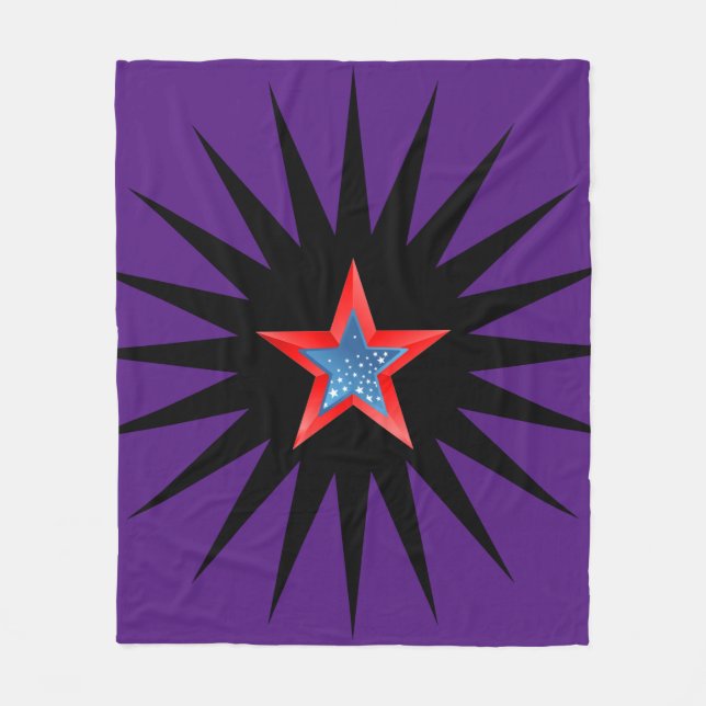 Stars fleece blanket. (Front)