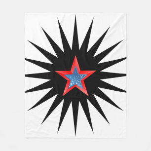 Stars fleece blanket.