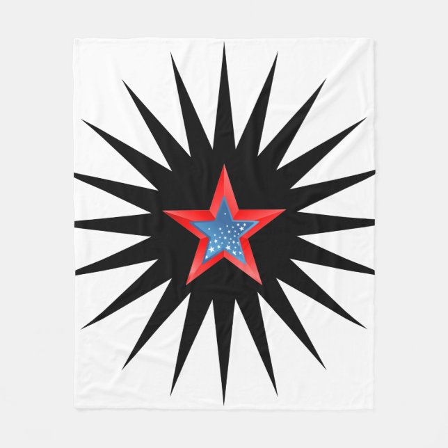Stars fleece blanket. (Front)