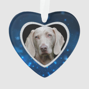Stars Forever Faux Diamond Frame Pet Memorial Ornament
