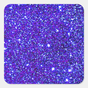 Stars Glitter Sparkle Universe Infinite Sparkly Square Sticker