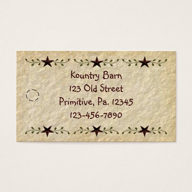 Stars Hang Tag (Front)