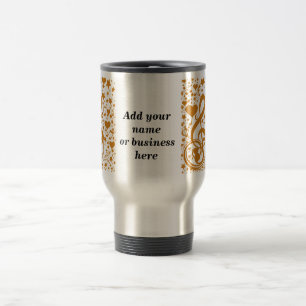 Stars,Hears and The Music Notes,Gold_ Travel Mug