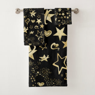 Stars & Hearts  Bath Towel Set