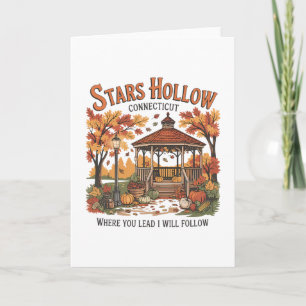Stars Hollow Pumpkin Thanksgiving Autumn Fall Y'al Card